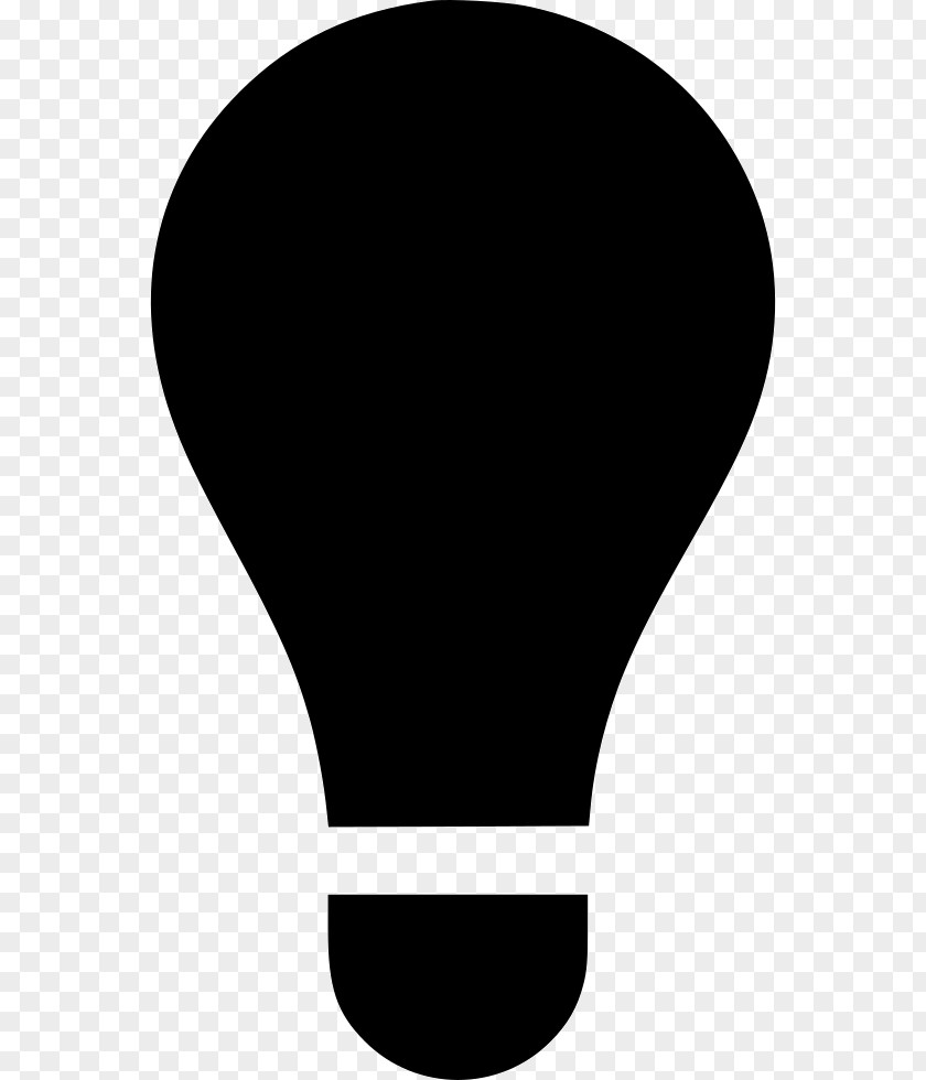 Blackandwhite White Light Bulb Cartoon PNG