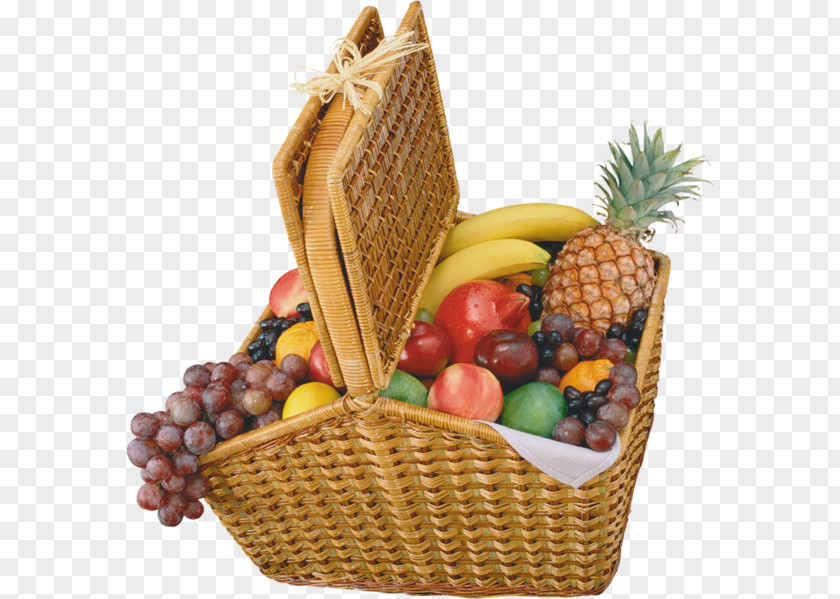 Grape Fruit Basket Clip Art PNG