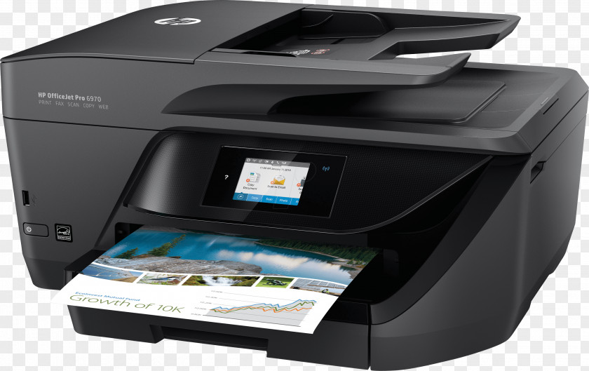 Hewlett-packard Hewlett-Packard HP Officejet Pro 6970 Multi-function Printer Inkjet Printing PNG