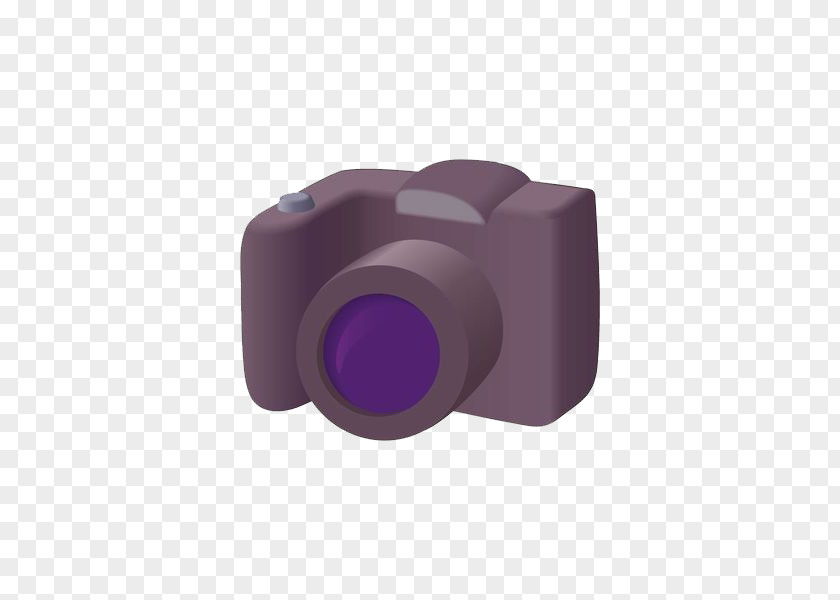 Purple Style Camera Simple Stroke Angle Font PNG
