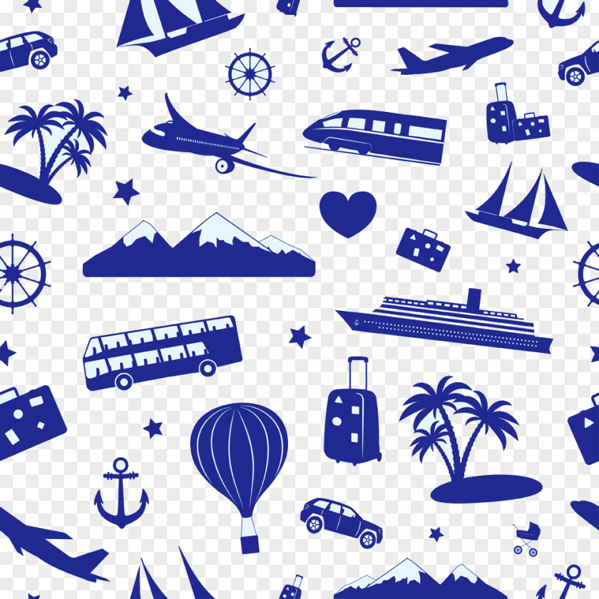 Aircraft Travel Agent Tourism Pattern PNG