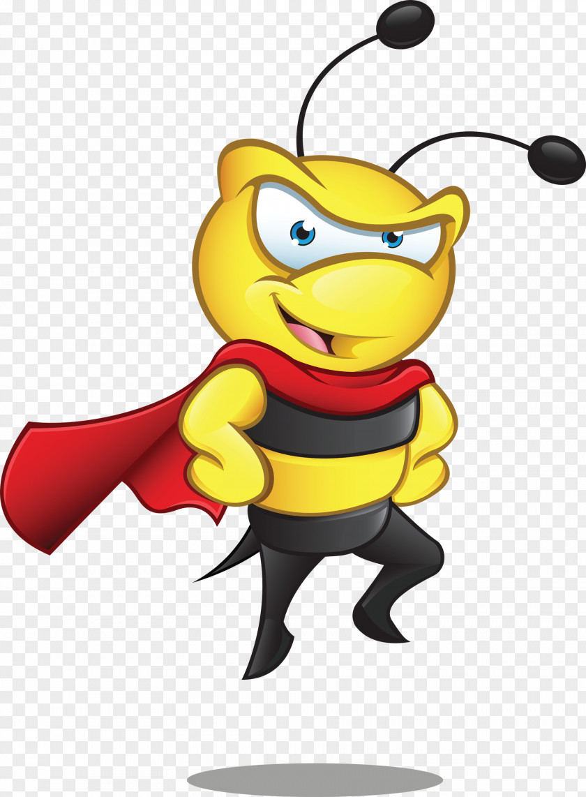 Bees Bee Superhero Royalty-free PNG