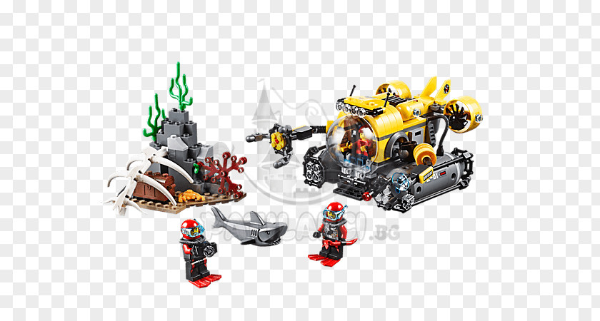 Deepsea LEGO 60092 City Deep Sea Submarine Lego 60095 Exploration Vessel Toy PNG