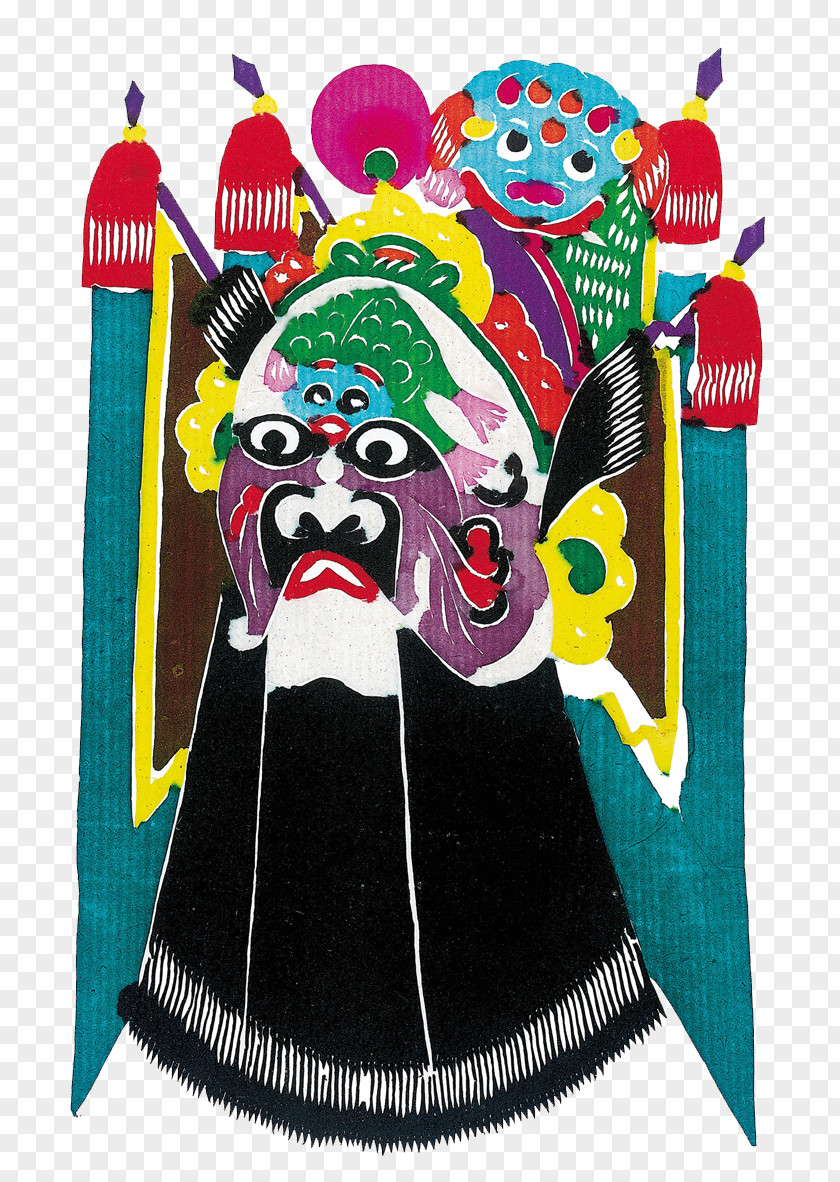 Illustration Facebook Budaya Tionghoa Peking Opera Chinese Paper Cutting Papercutting PNG