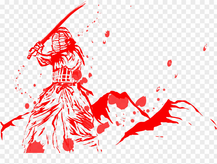Samurai Drawings Of Blood Sword Katana U5c0fu8aaa PNG