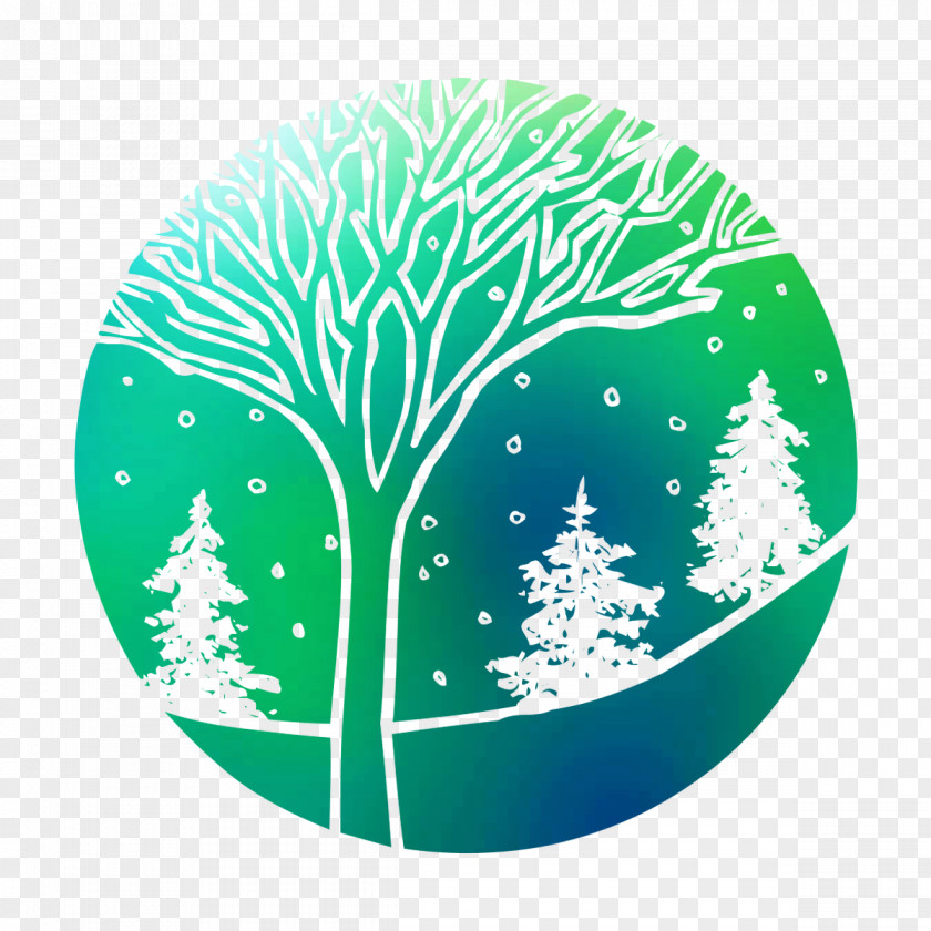 Green Tree Font PNG