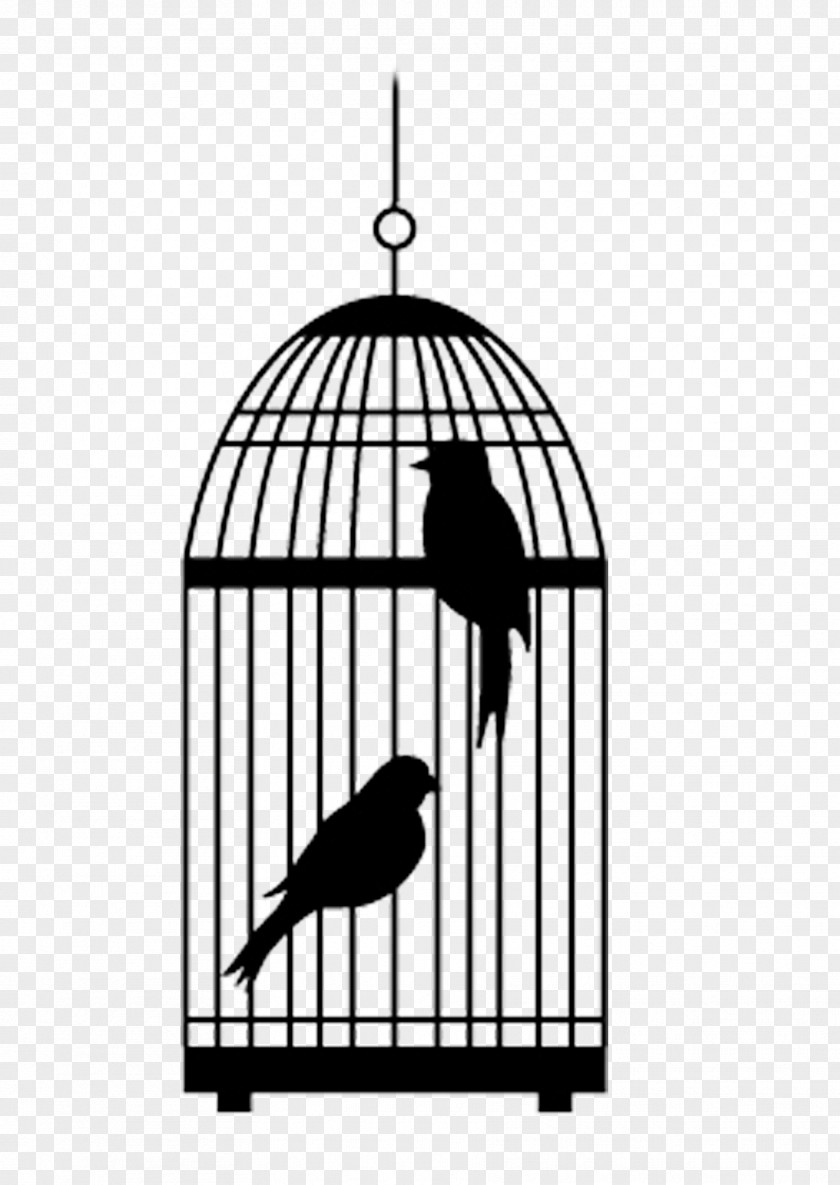 A Cage Of Two Birds Birdcage Clip Art PNG