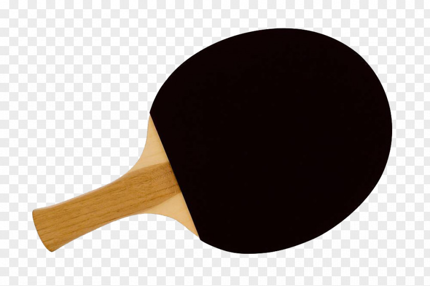 Black Table Tennis Bat Racket PNG