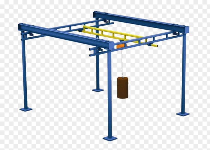 Crane Overhead Hoist Gantry Material Handling PNG