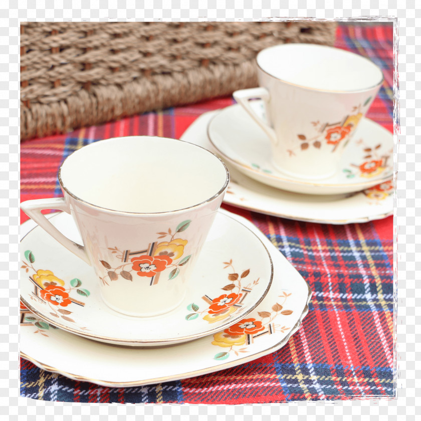 Cup Coffee Espresso Saucer Porcelain PNG