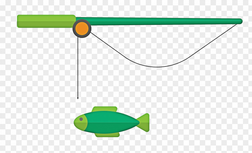 Green Logo Fishing Cartoon PNG