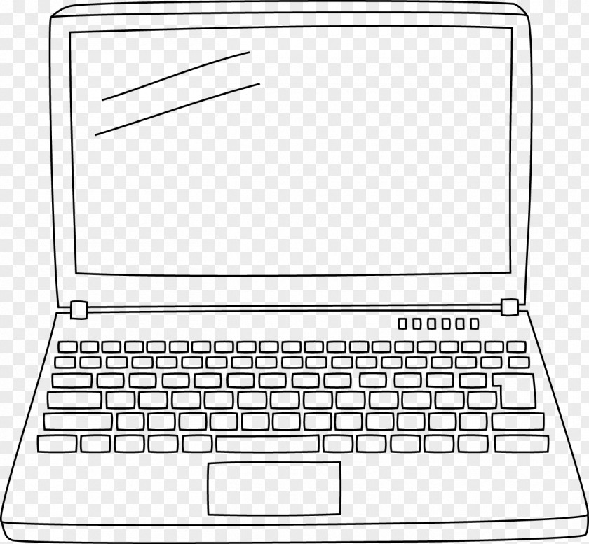 Laptop Blog Black And White Clip Art PNG