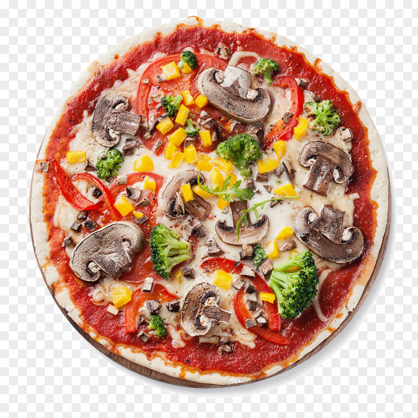 Pizza Slice Detroit-style Italian Cuisine New York-style Vegetarian PNG