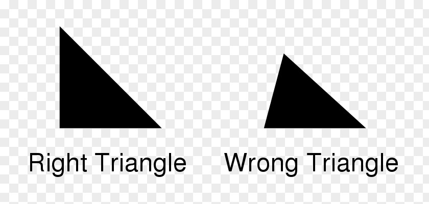 Right Or Wrong Triangle Logo Brand Point PNG