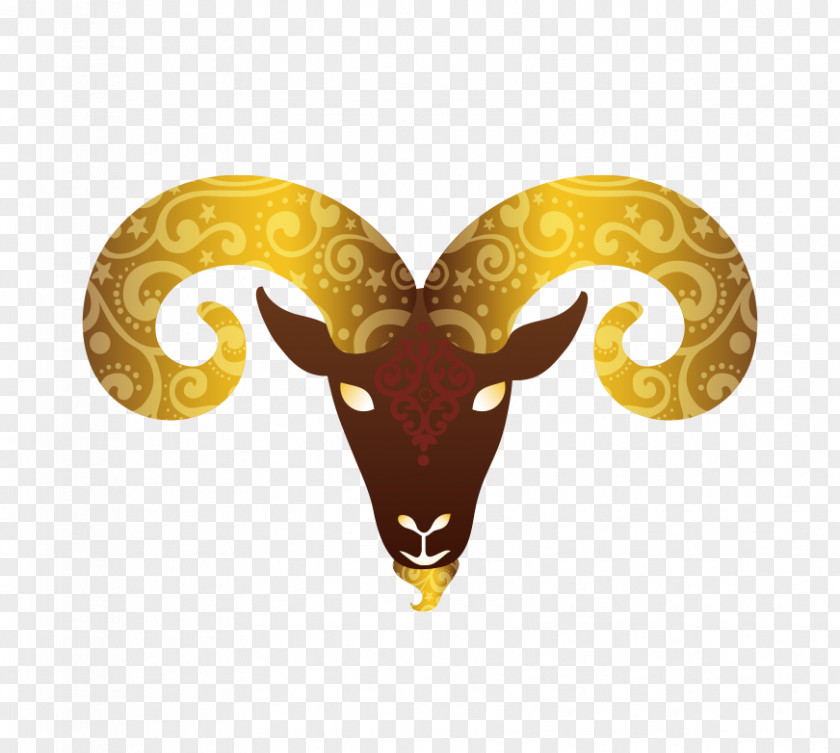 Tyrant Golden Goat Sheep Symbol Illustration PNG