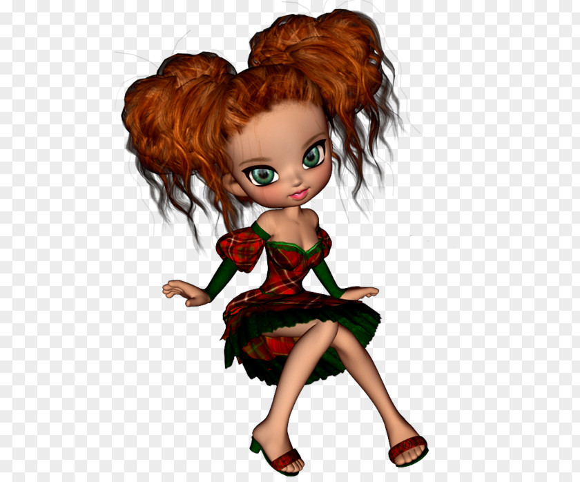 Doll Brown Hair Illustration Image Cartoon PNG