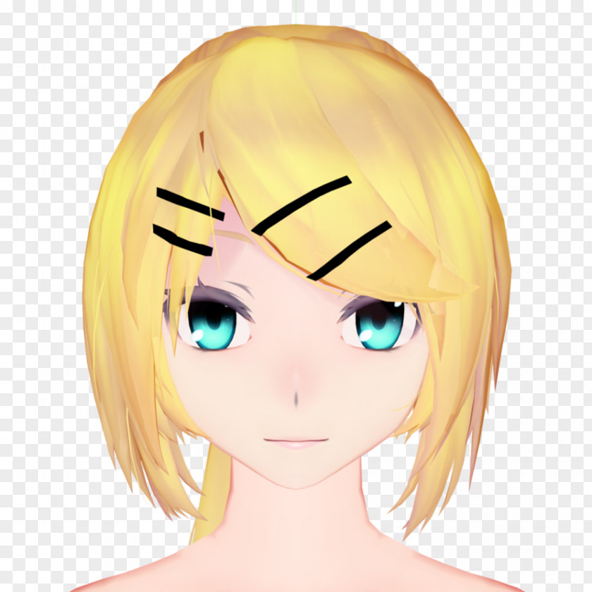 Face Kagamine Rin/Len Vocaloid MikuMikuDance Kaito PNG