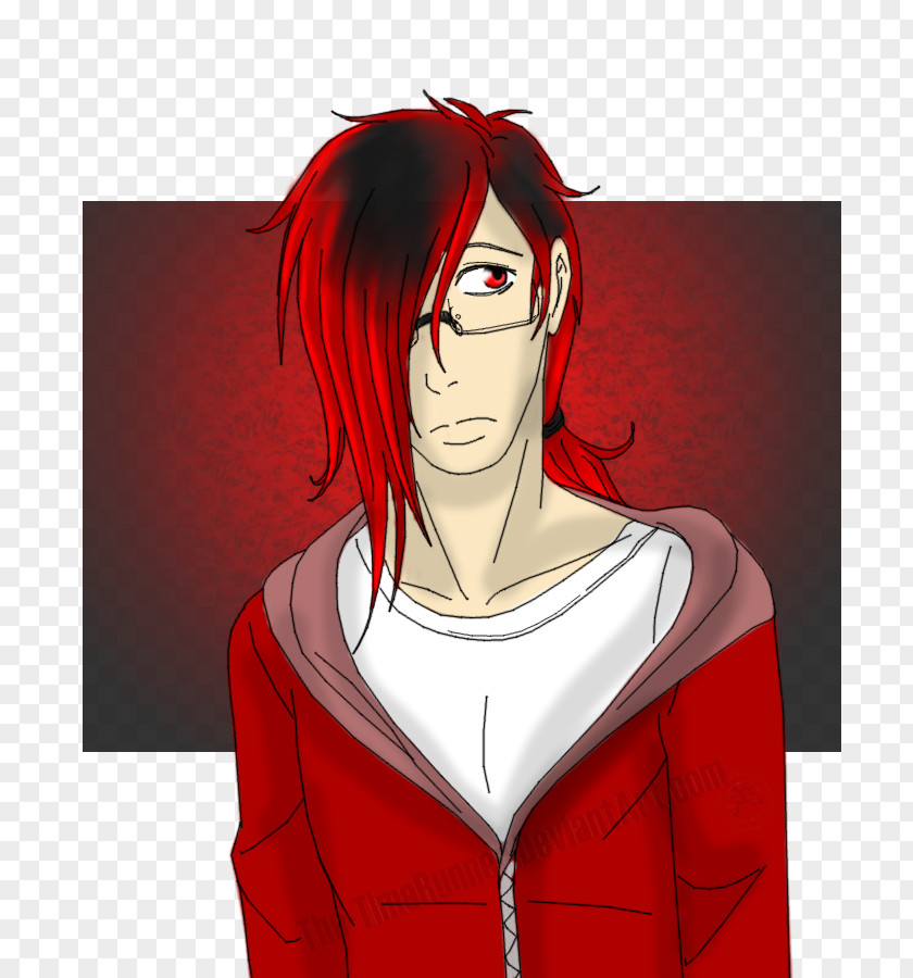 Time Concept Red Hair Black Coloring Brown PNG