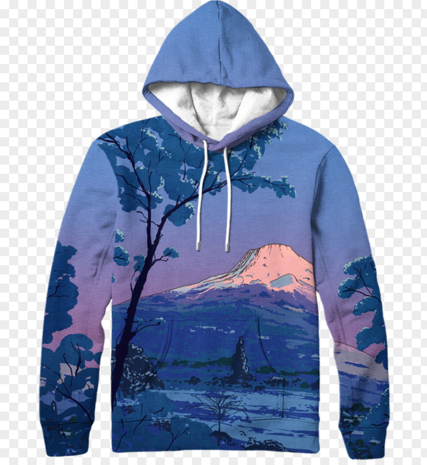 Zipper Hoodie Sweater Clothing Mount Fuji PNG