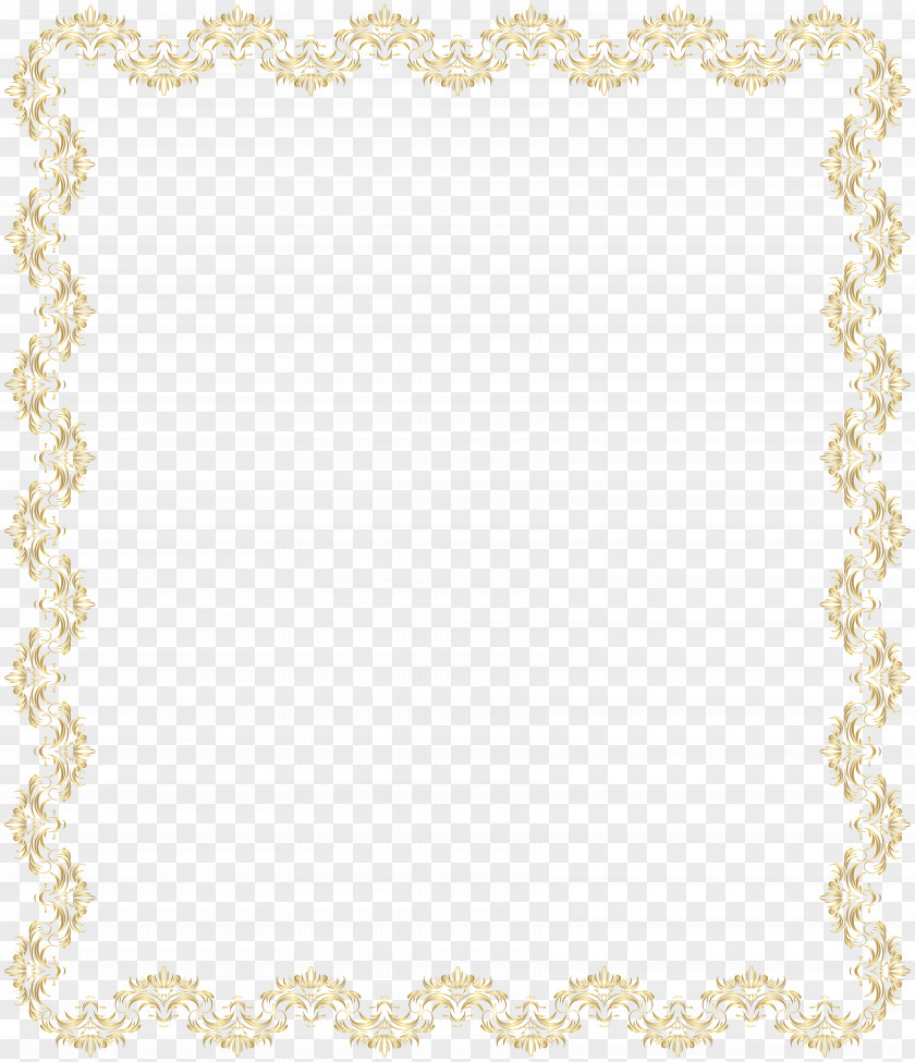 Border Frame Deco Gold Clip Art Area Placemat Pattern PNG