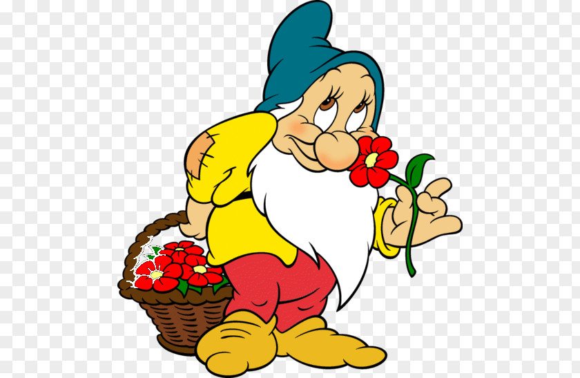 Dwarfs Seven Bashful Sneezy Snow White Dopey PNG