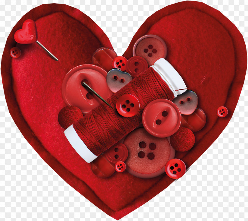 Sewing Heart Love Clip Art PNG