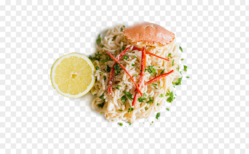Spaghetti Carton Asian Cuisine Thai Crab Food Recipe PNG
