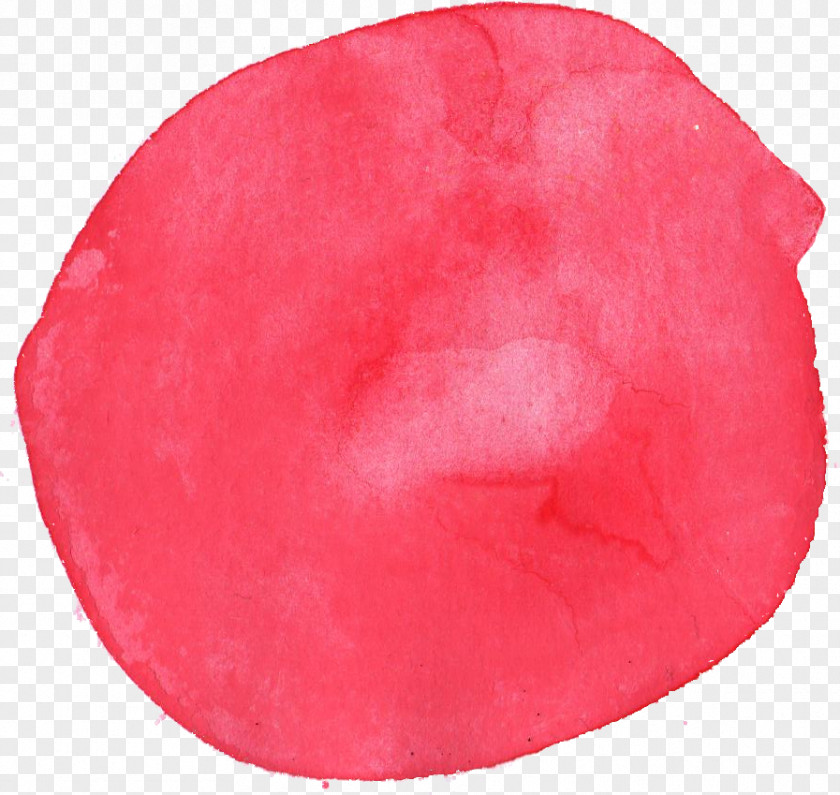 Watercolor Red Petal Lip Peach PNG