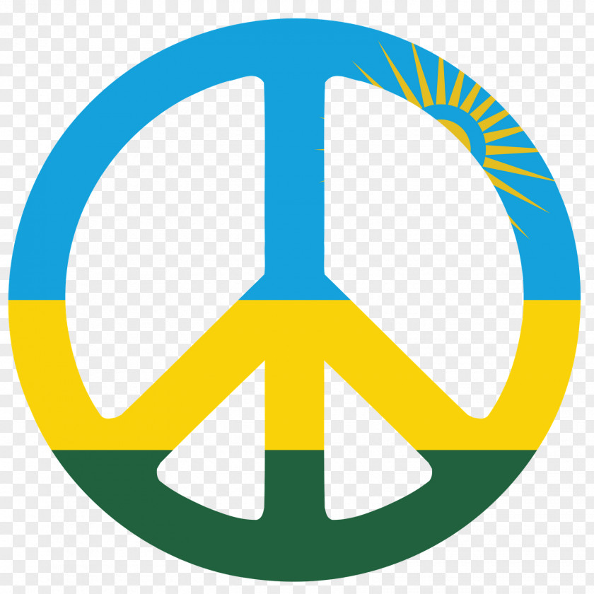 Peace Symbol Flag Of Rwanda Clip Art PNG