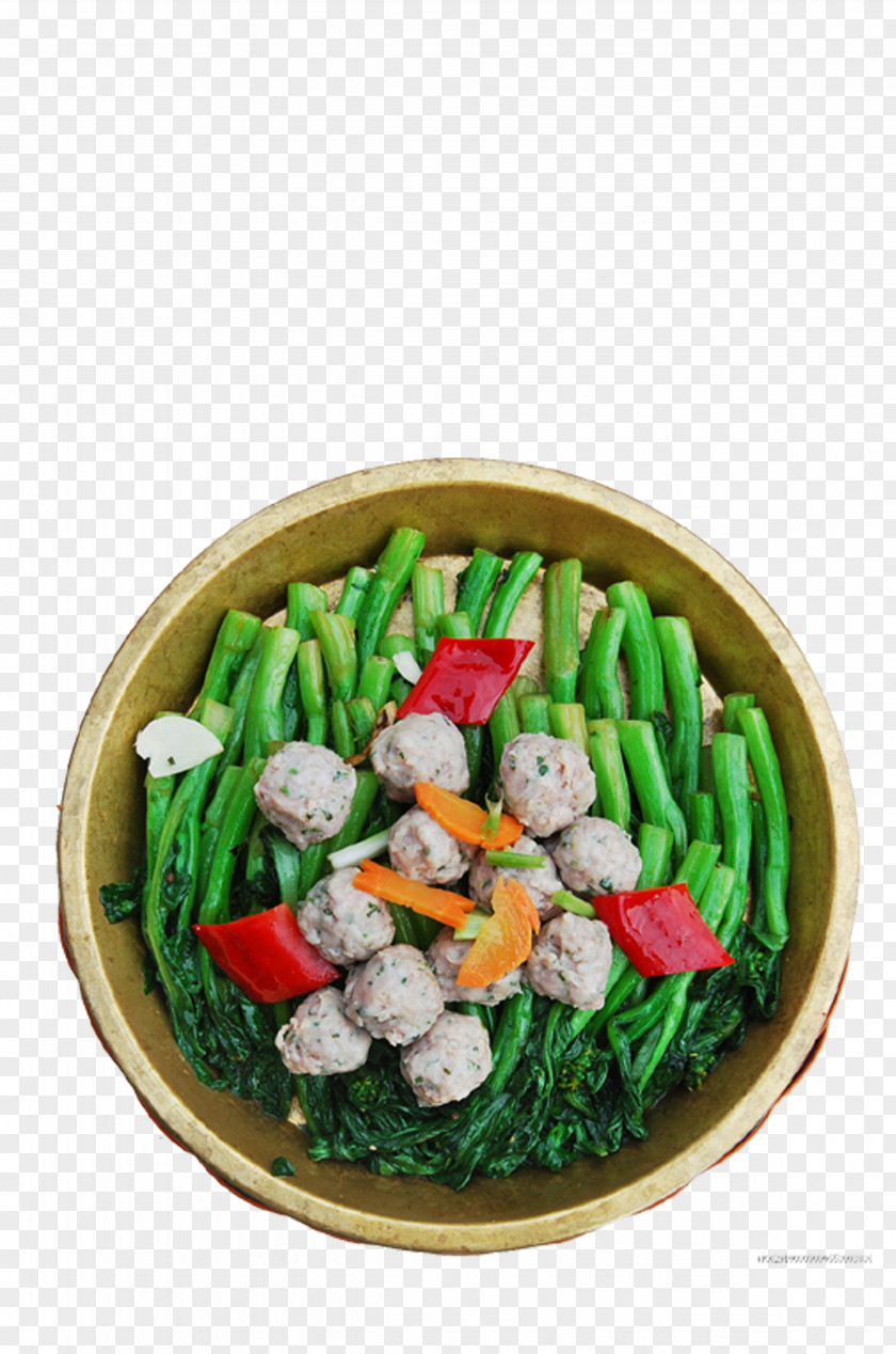 Vegetables Fried Meatballs Meatball Vegetarian Cuisine Beef Ball Asian Dish PNG
