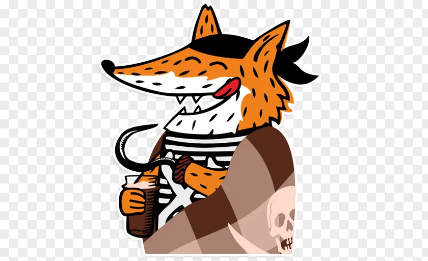 Fox Telegram Sticker Piracy Clip Art PNG