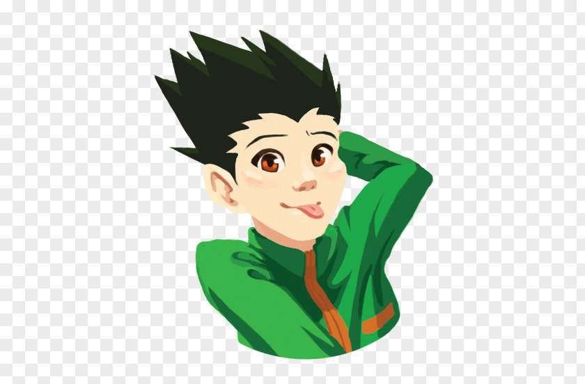 Killua And Gon Kiss Clip Art Illustration Leaf Character Fiction PNG