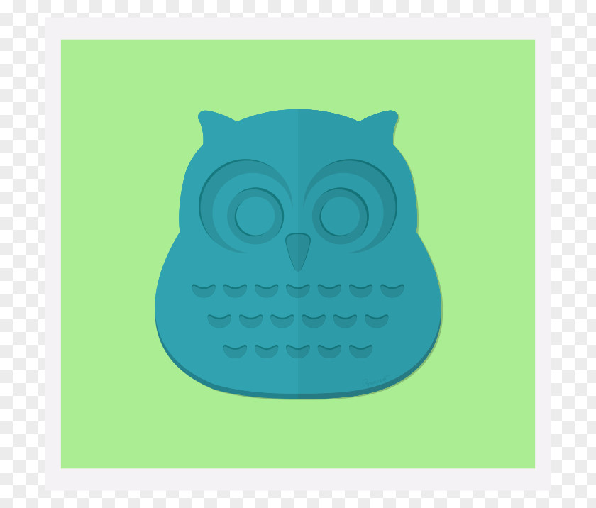 Owl Green Turquoise Cartoon PNG