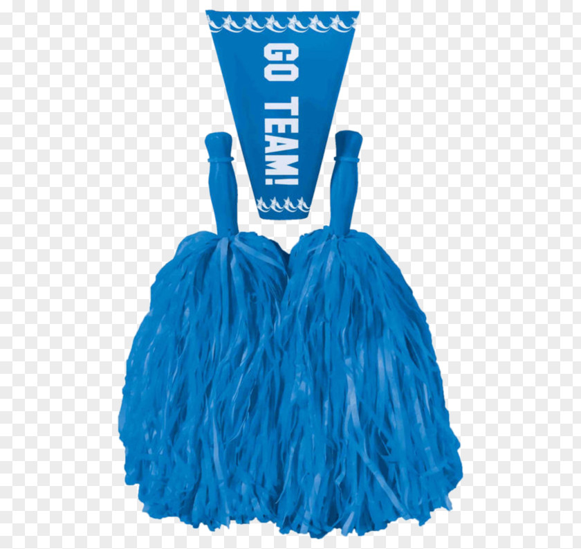 Pom-pom Cheerleading Costume Blue Megaphone PNG