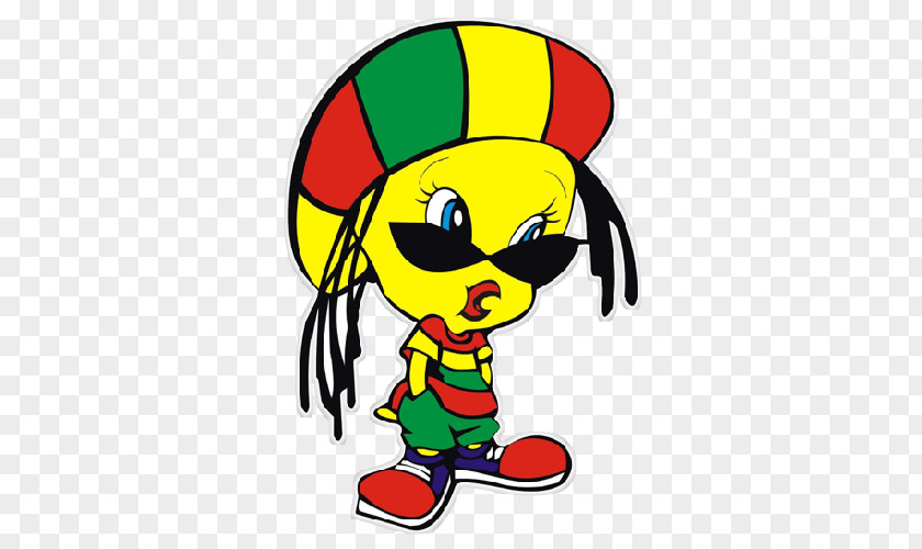 Tweety Rastafari Reggae Looney Tunes Cartoon PNG