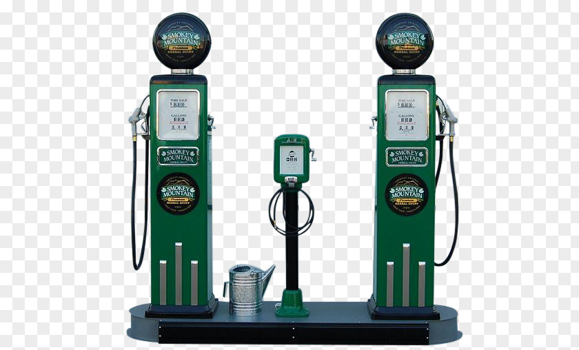 Gas Pump Fuel Dispenser Filling Station Island Petroliana PNG