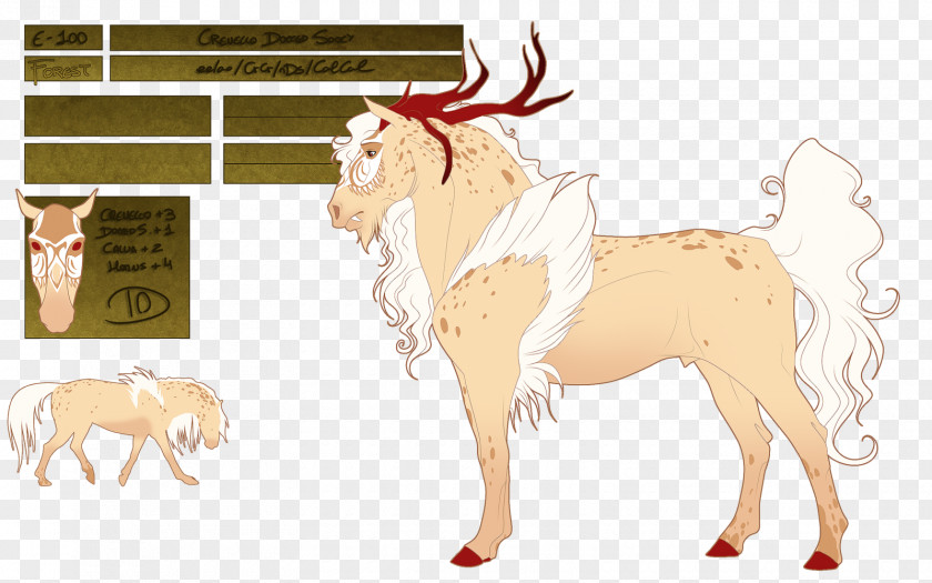 Horse Cattle Reindeer Drawing PNG