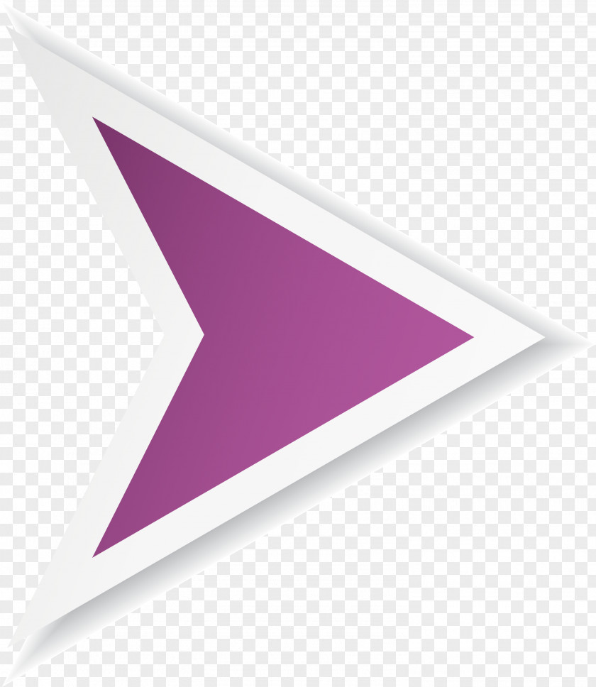 Purple Simple Arrow Direction Arah PNG