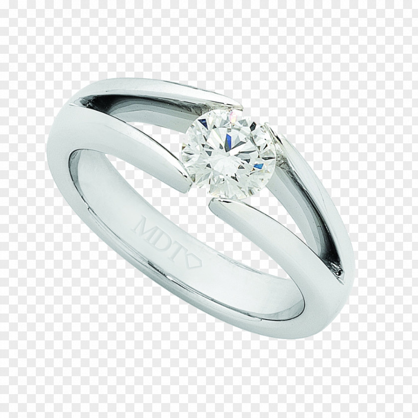 Ring Wedding Diamond Silver Platinum PNG