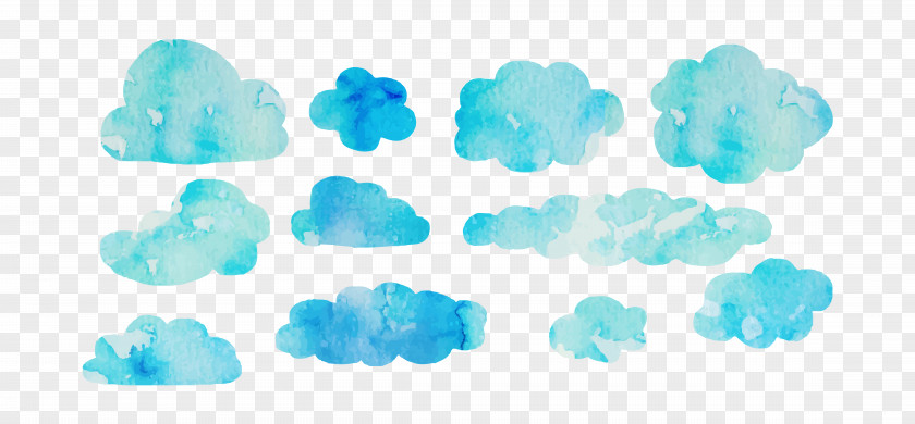 Watercolor Clouds Painting Cloud Euclidean Vector PNG