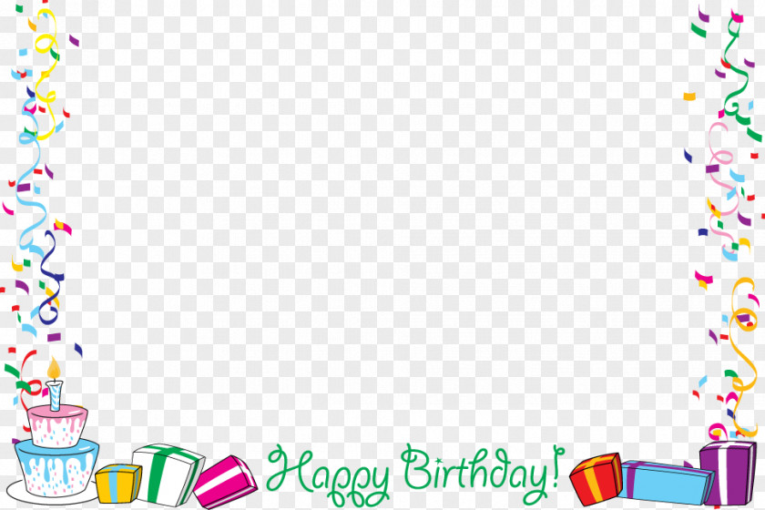 Birthday Borders Greeting & Note Cards Wedding Invitation Clip Art PNG