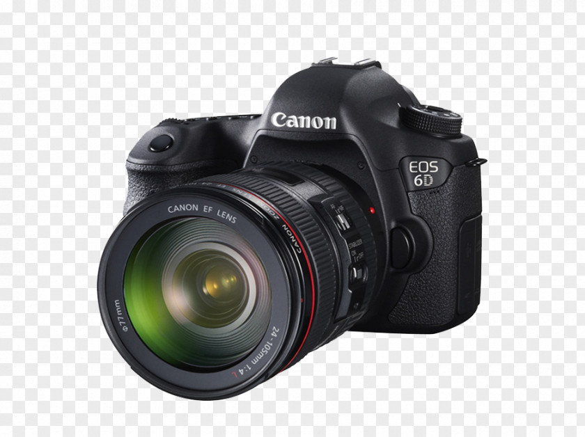 Digital SLR Camera Transparent Image Canon EOS 6D Mark II 5D III EF 24u2013105mm Lens PNG
