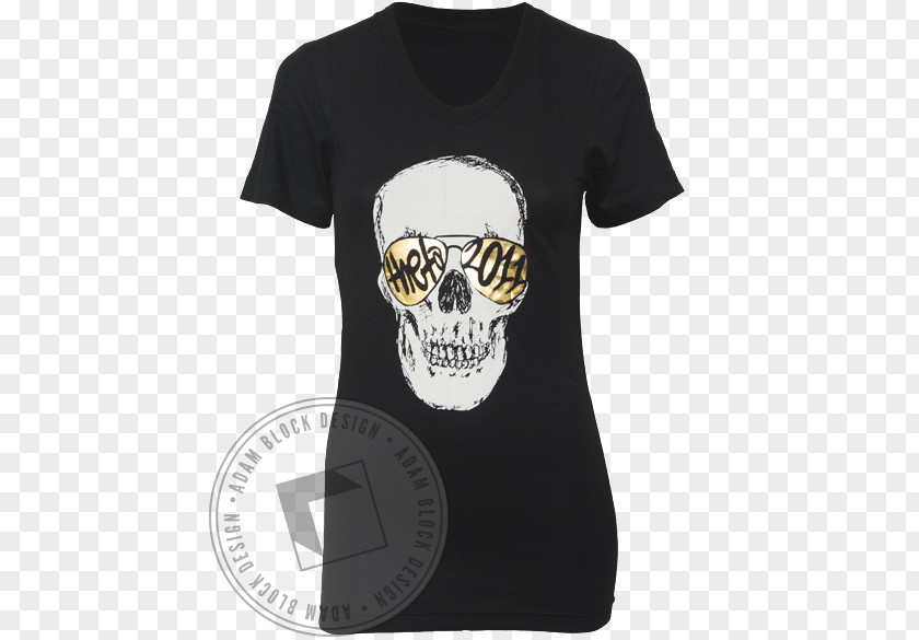 Gold Skull T-shirt Clothing Sleeve Zavvi PNG
