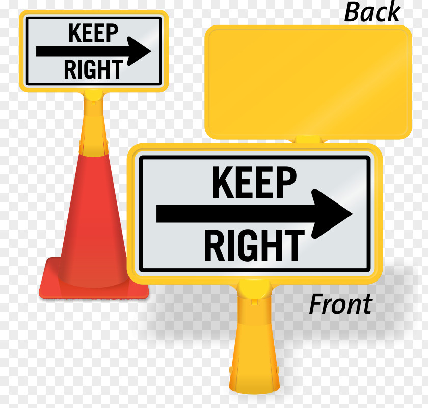 Keep Right Traffic Sign Arrow One-way Manual On Uniform Control Devices PNG
