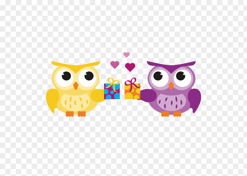 Owl Gift Clip Art PNG