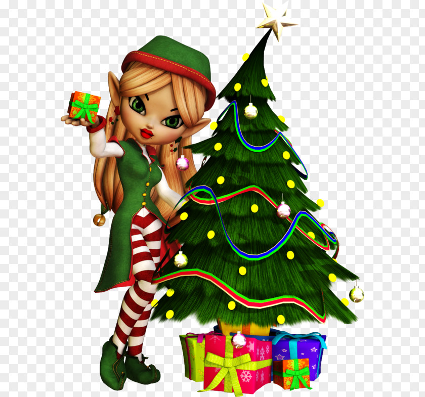 Santa Claus Christmas Day Tree Elf GIF PNG
