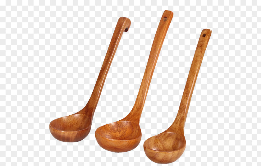 Three Wooden Spoon Congee Ladle PNG
