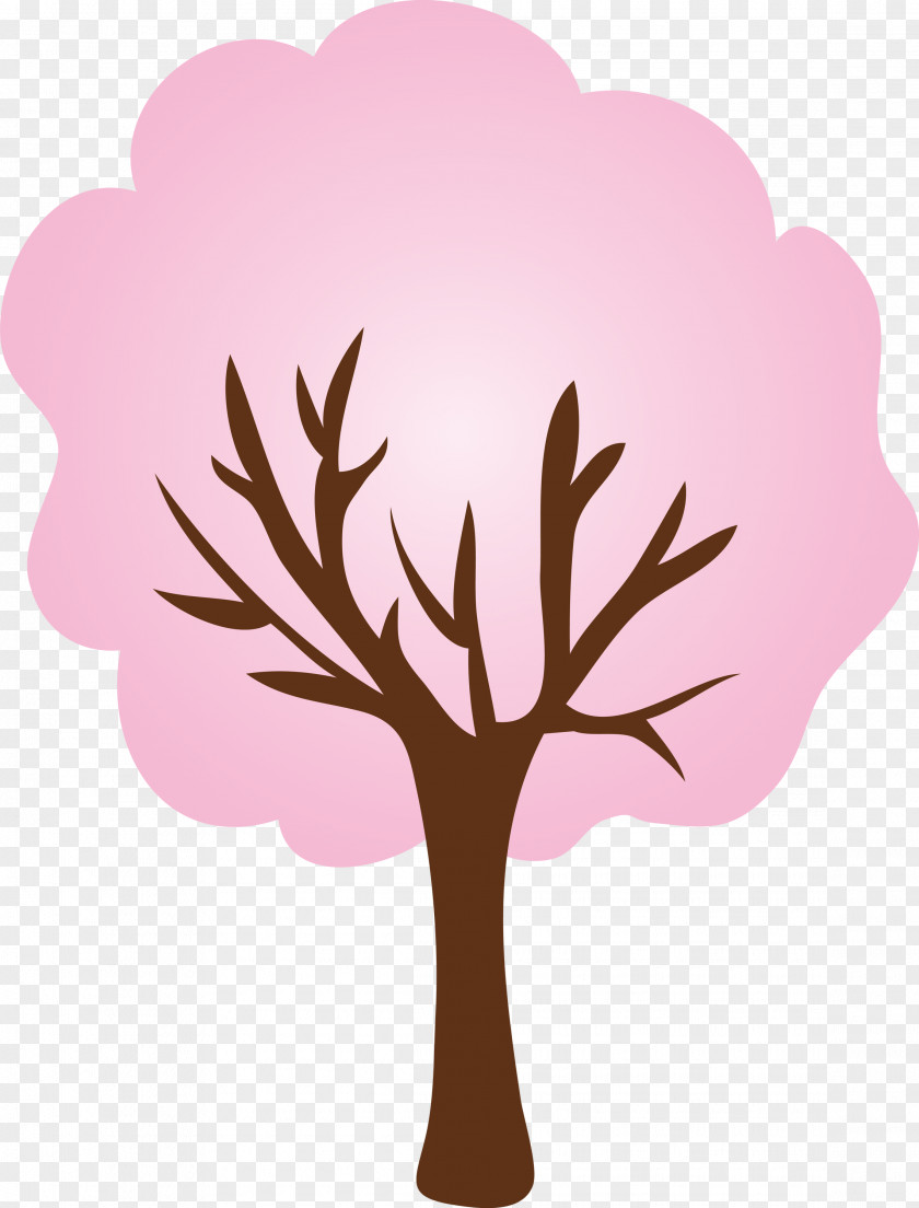 Leaf Pink Tree Plant Branch PNG