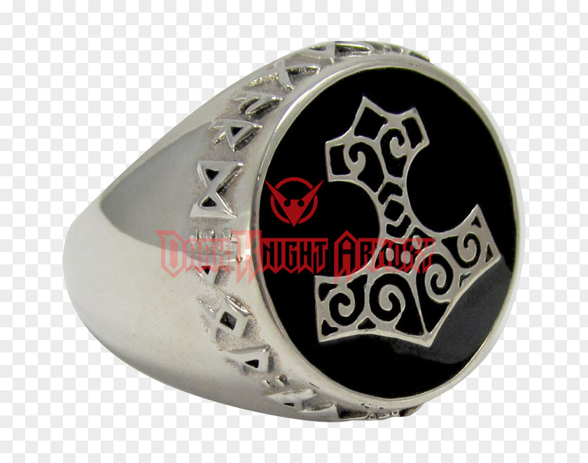 Silver Sterling Thor Norse Mythology Signet PNG