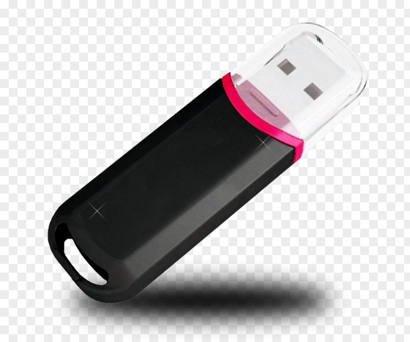 Black Color Portable USB Flash Drive Download Computer File PNG